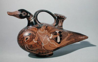 Askos in the form of a duck by Etruscan